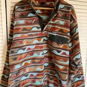 Patagonia synchilla fleece snap pull over